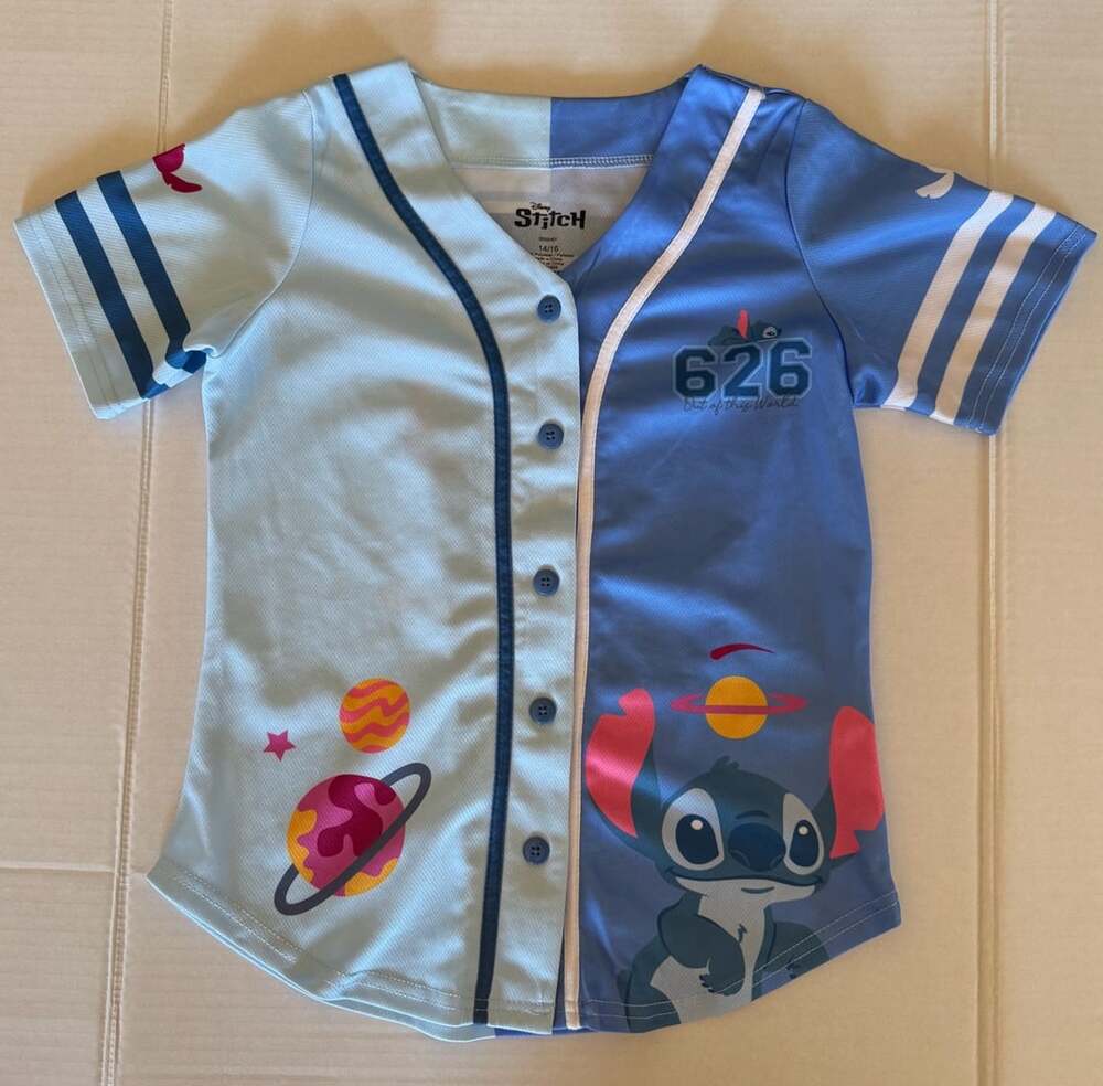 Disney Stitch 626 Out of This World Baseball Jersey Shirt